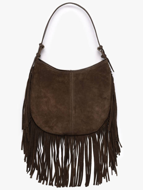 Schoudertas Velvet Leder Milano Bruin velvet VE25112 ander zicht 2